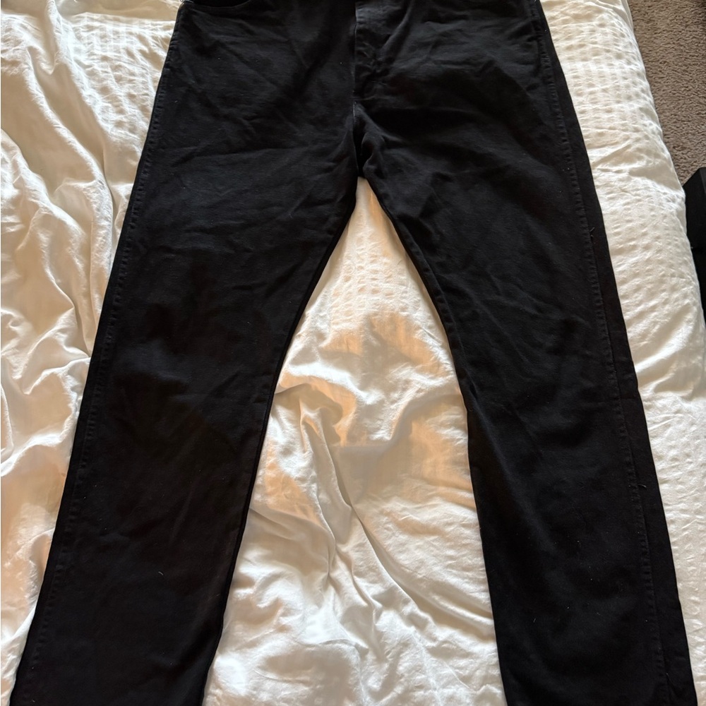 Wrangler Men's Black Slim Straight Jeans